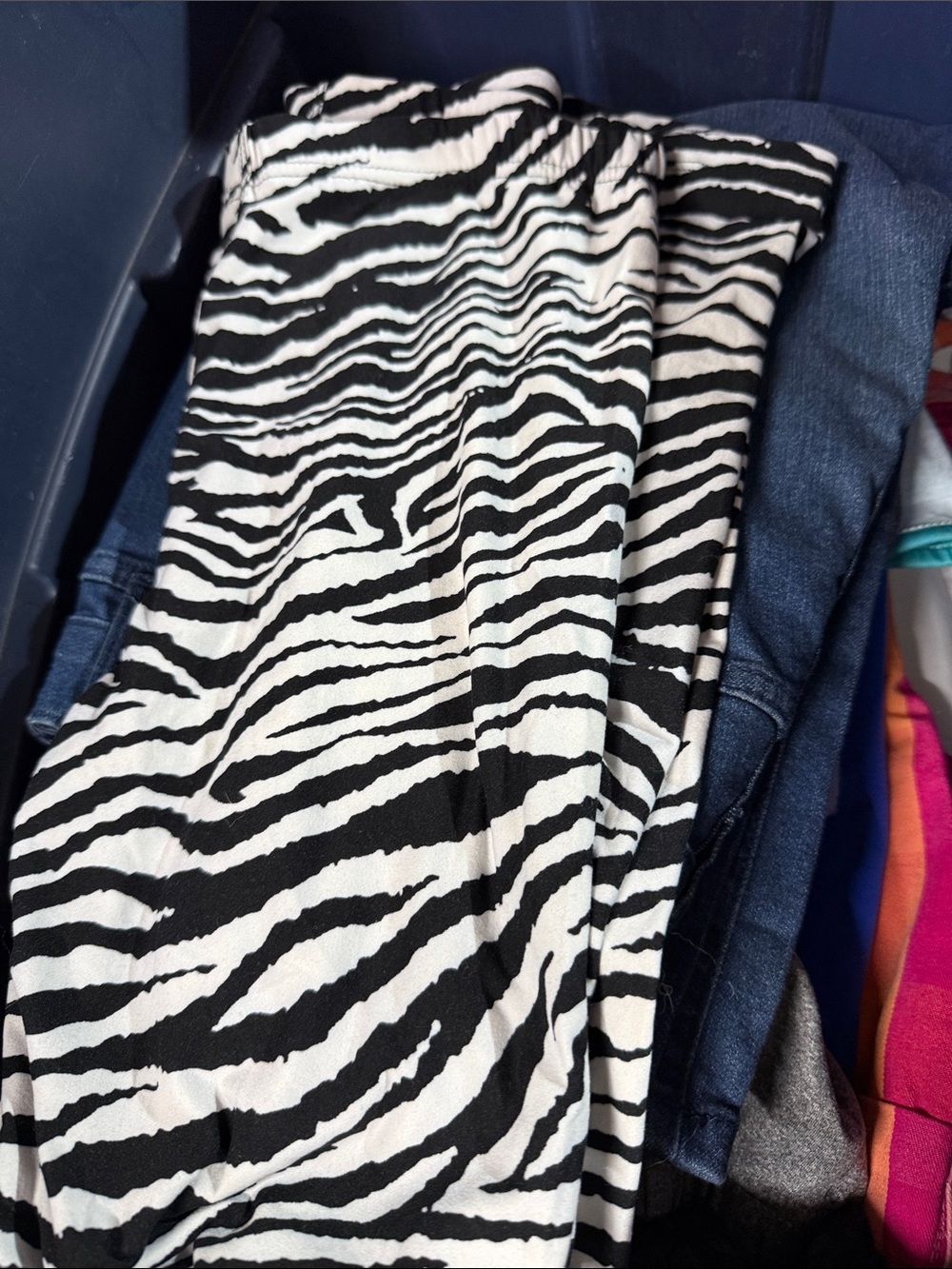 Black & White Zebra Print Women's leggings
